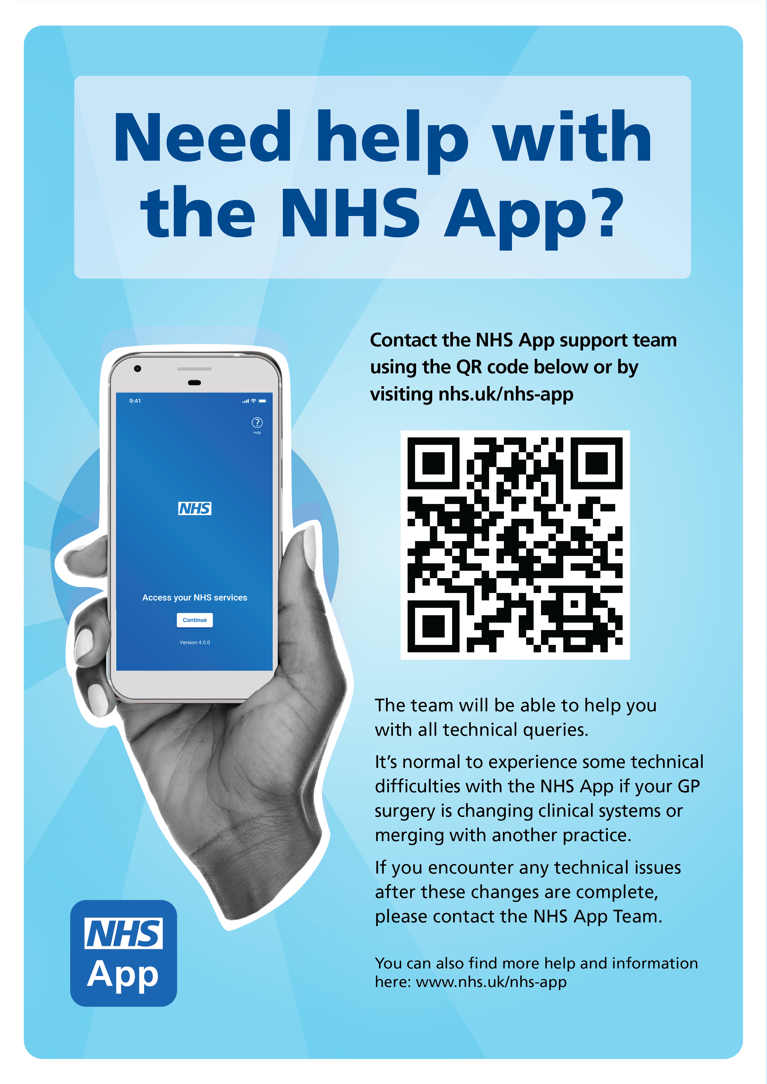NHS App help and support